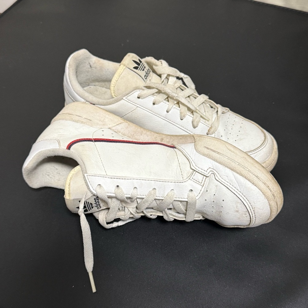 Adidas White Sneakers with Red and Black Details - Picture 2 of 8